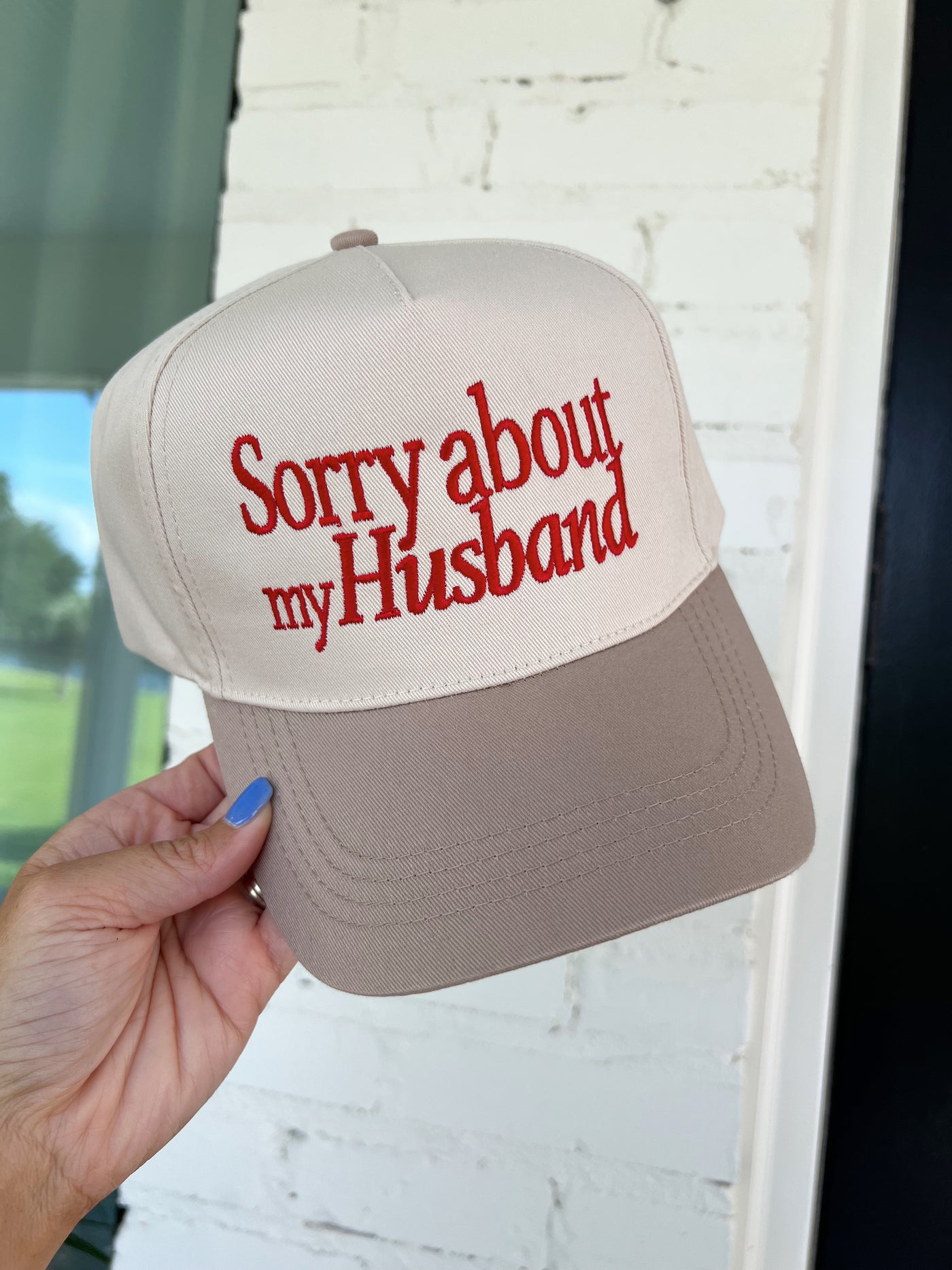 Sorry About My Husband Trucker Hat