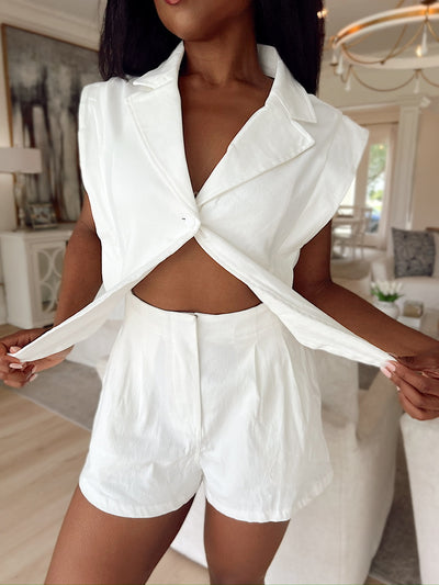 Fun Flirt Denim Romper