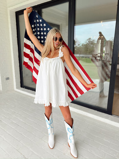 Just Might Be Love Ruffle Mini Dress