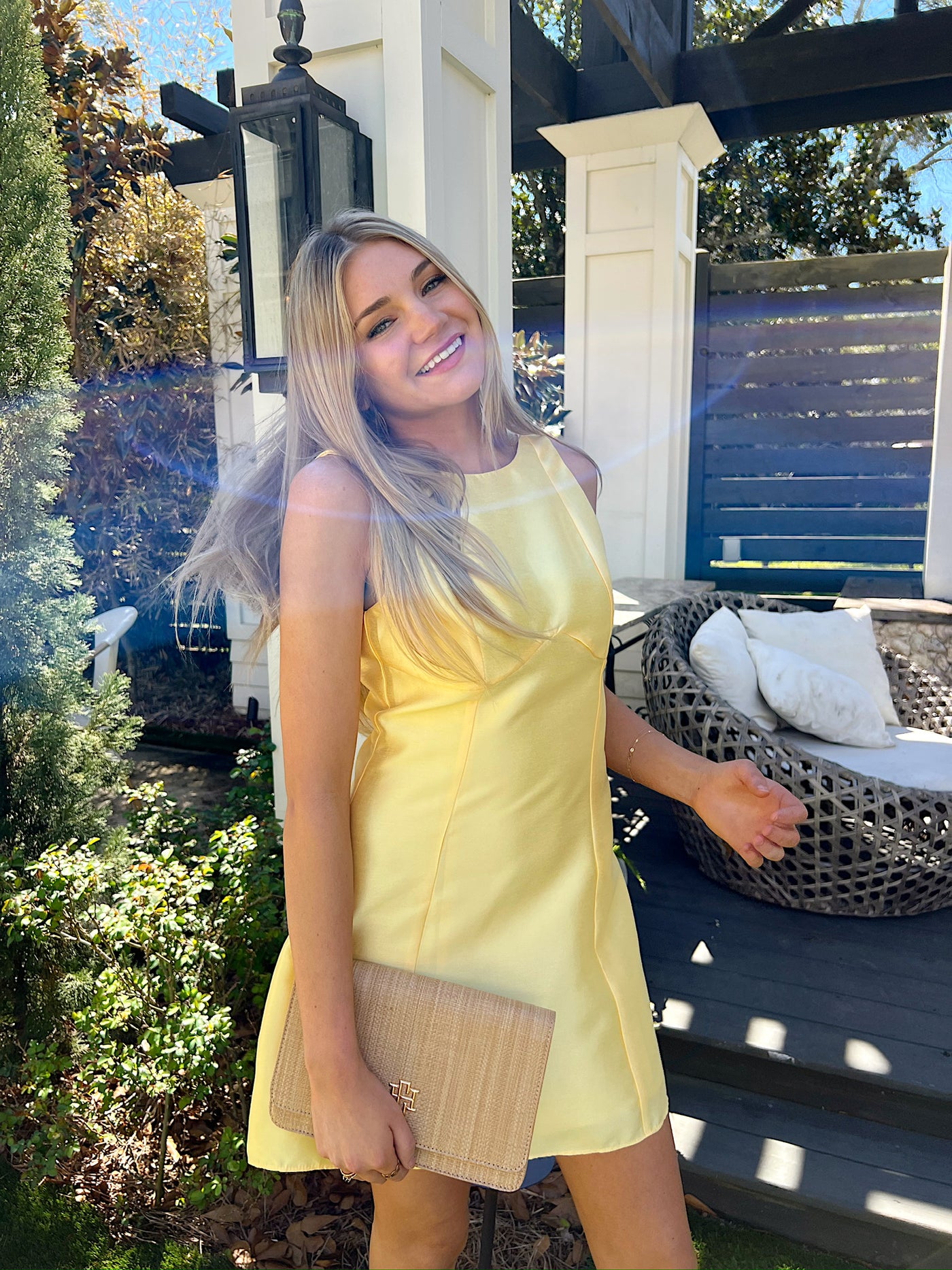 Delightful Yellow Mini Dress