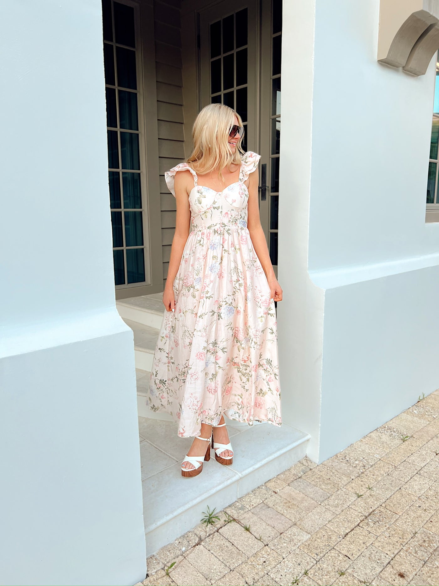 A Beautiful Feeling Floral Maxi Dress