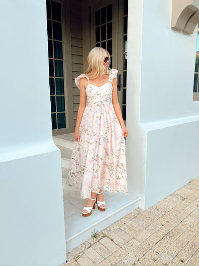 A Beautiful Feeling Floral Maxi Dress