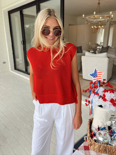 Feelin' Confident Sheer Knit Top