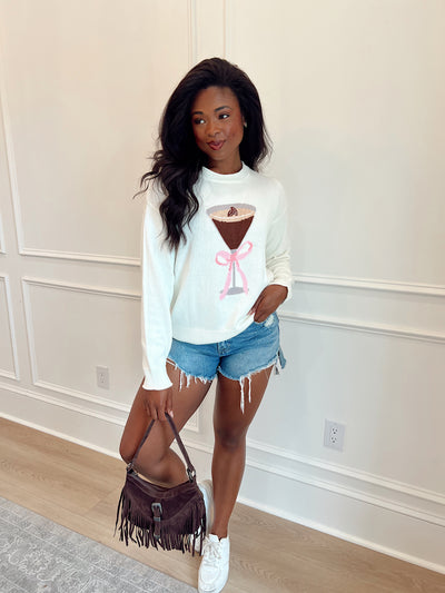 Sippin' In Style Espresso Martini Sweater