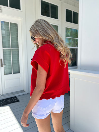 Endless Moods Scallop Top