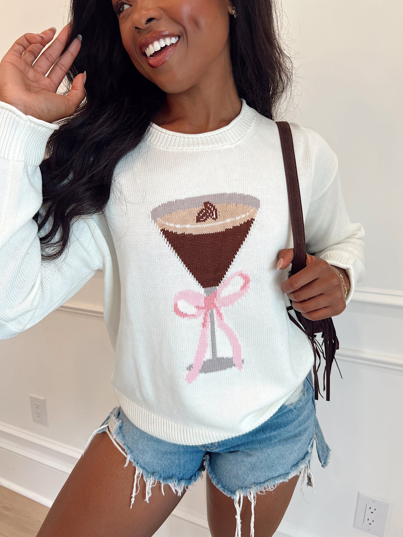 Sippin' In Style Espresso Martini Sweater