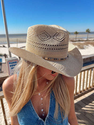 C.C Sittin' In The Sun Straw Cowboy Hat