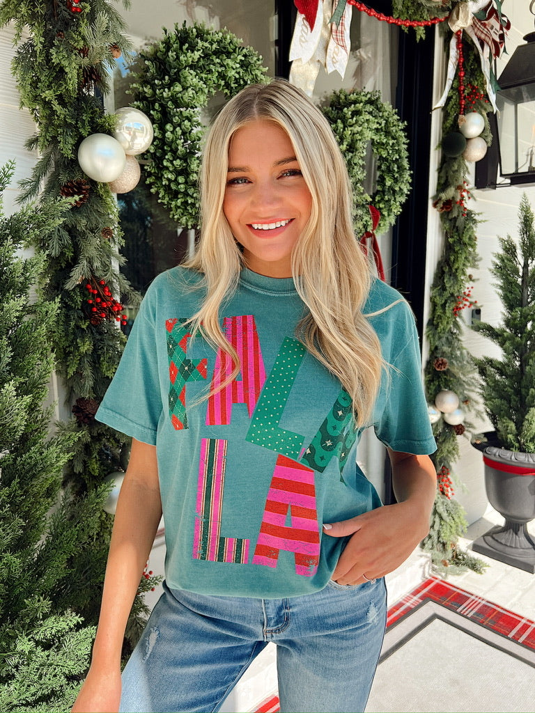 Fa La La Graphic Top