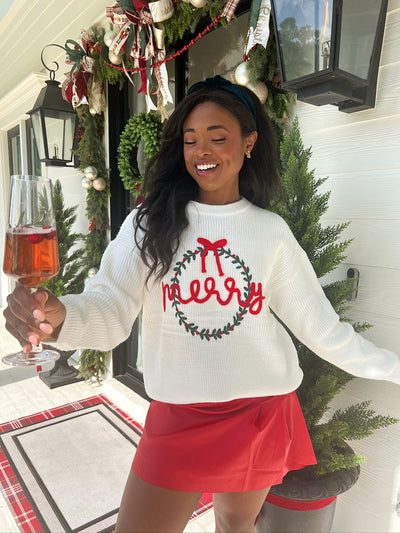 Clara Wreath Sweater Top