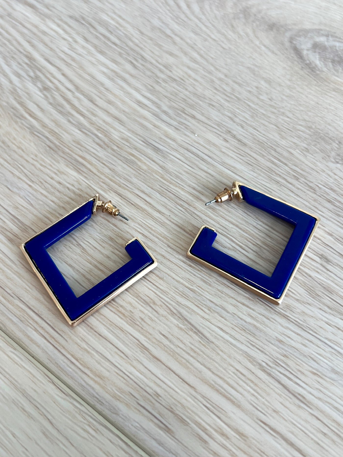 Squared Away Hoop Earrings