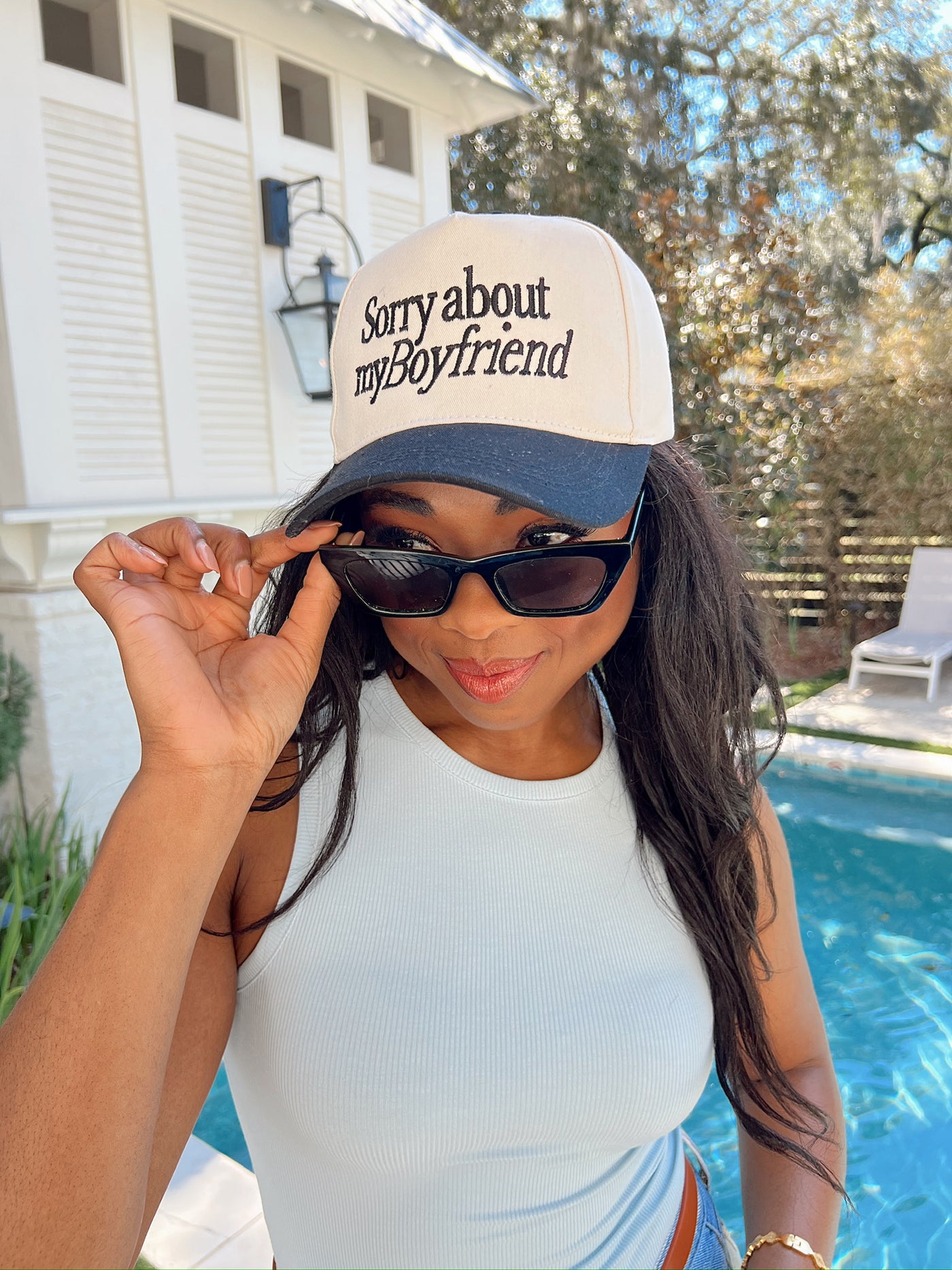 Sorry About My Boyfriend Trucker Hat