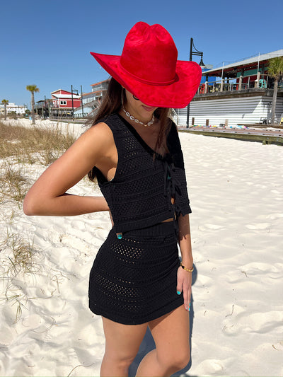 Flirty Beginnings Crochet Two-Piece Set