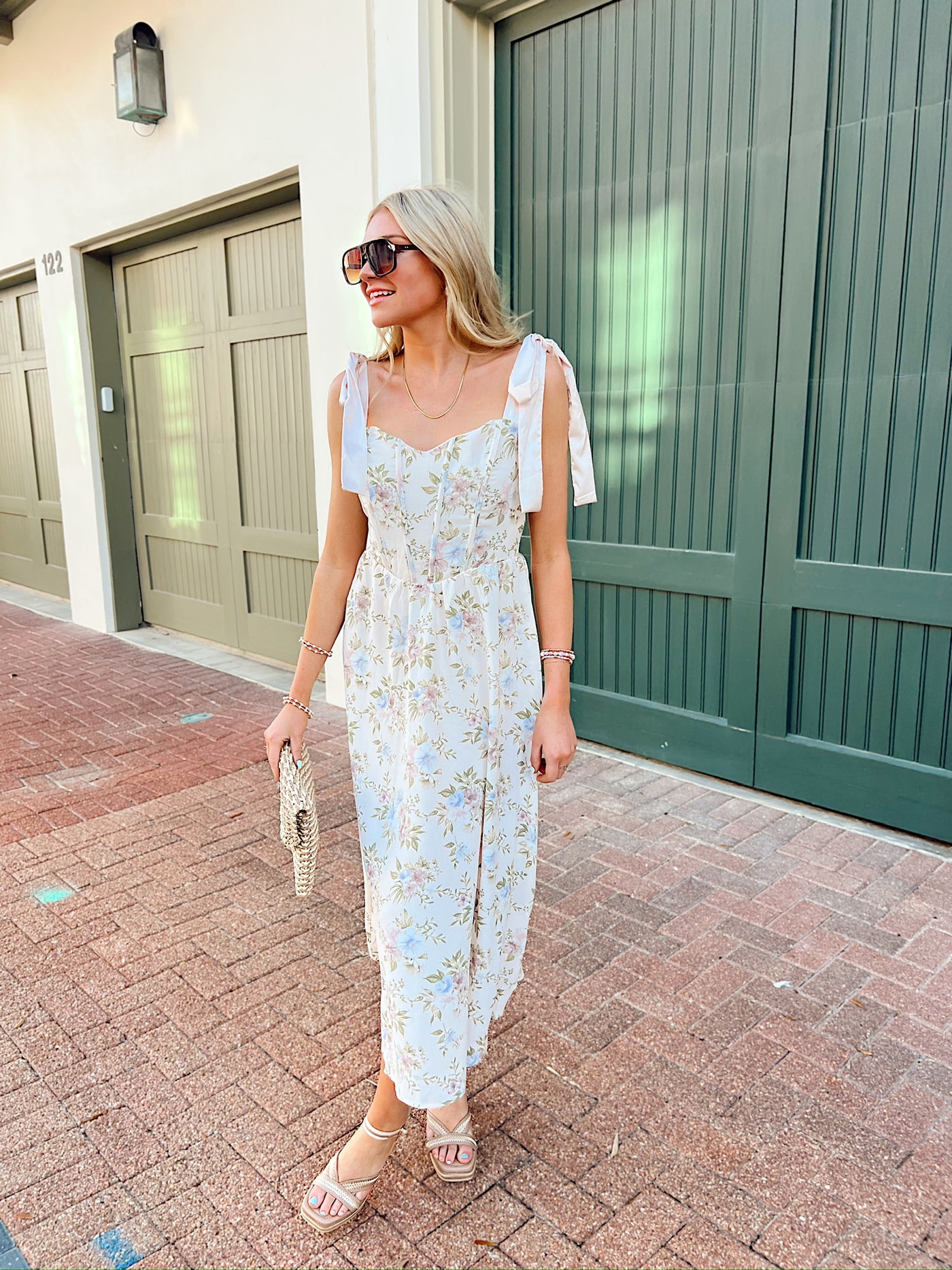 Was It Ever Love Floral Midi Dress