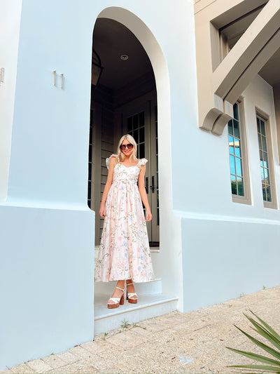 A Beautiful Feeling Floral Maxi Dress
