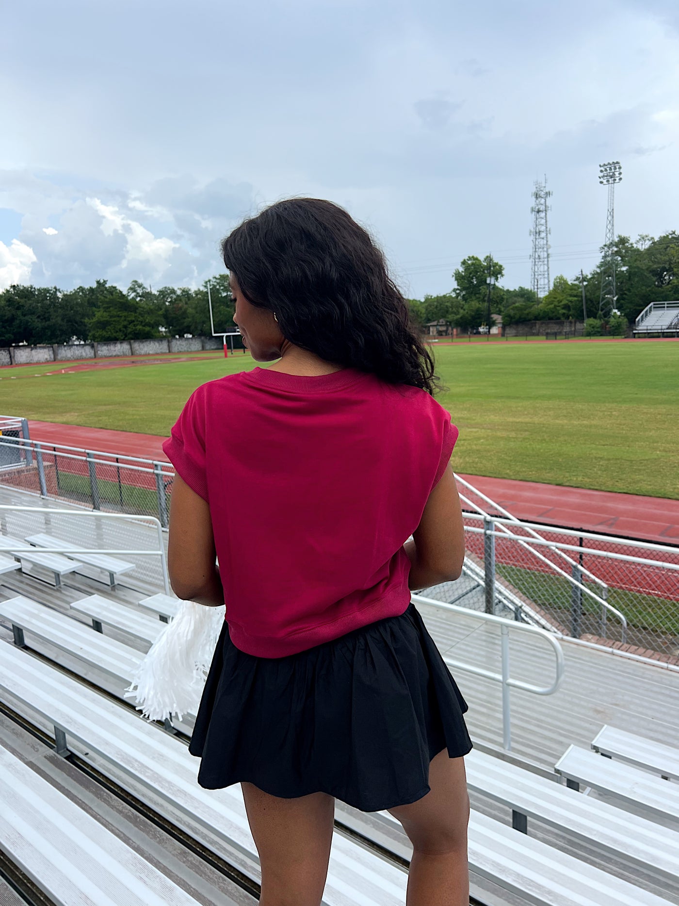 Gameday Cropped Terry Top