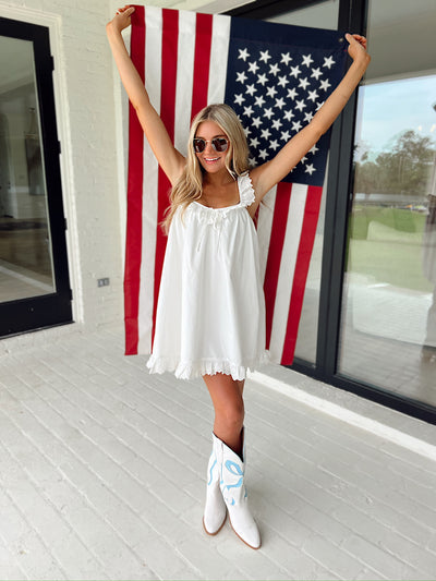Just Might Be Love Ruffle Mini Dress