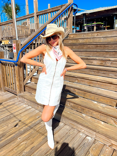 Absolute Edge Halter Neck Mini Dress