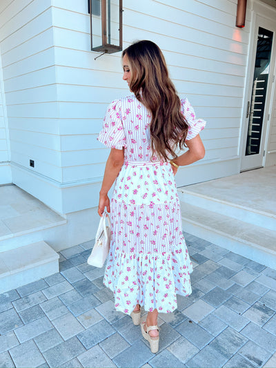 Leaving You Breathless Floral Midi Dress