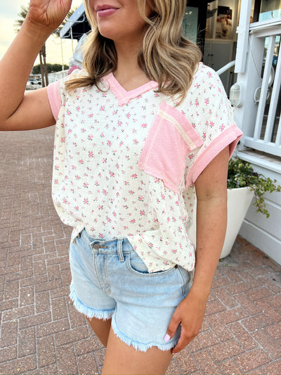 Radiate Good Vibes Floral Top