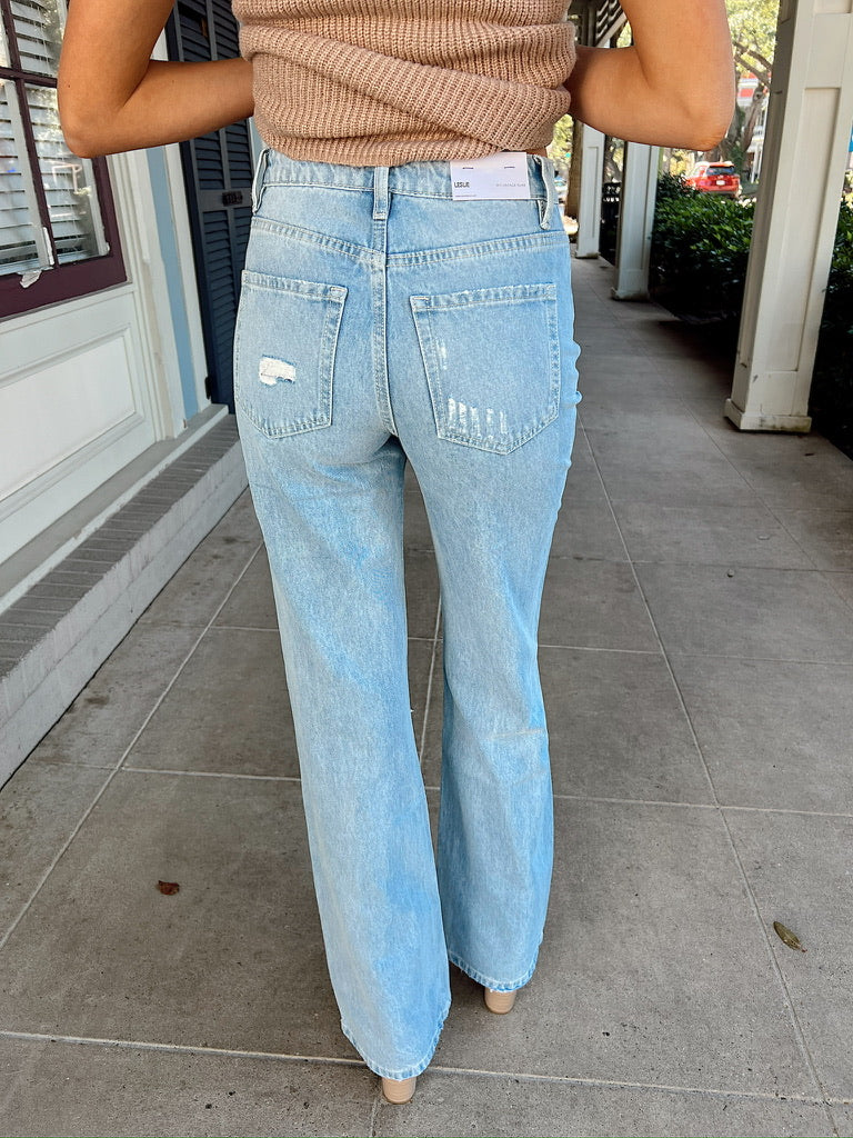 She Delivers Vintage Flare Jeans