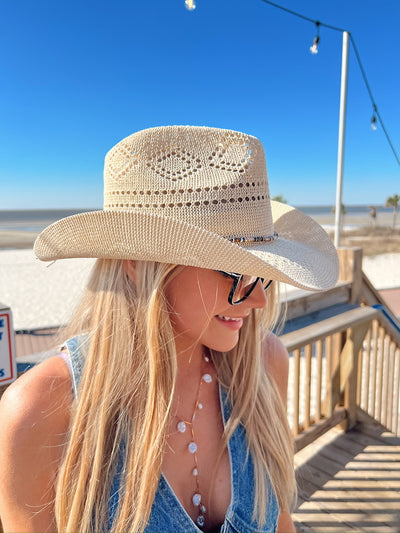C.C Sittin' In The Sun Straw Cowboy Hat