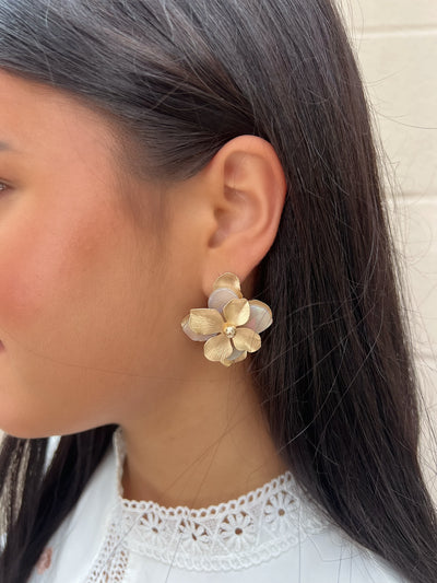 Blissful Bloom Acrylic Flower Earrings