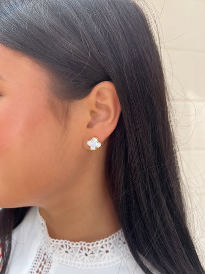 Bet On It Clover Stud Earrings