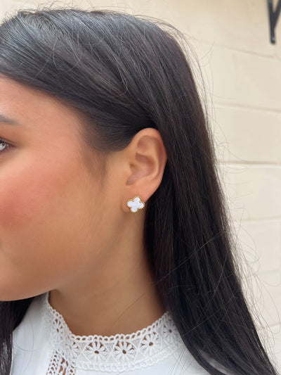 Bet On It Clover Stud Earrings