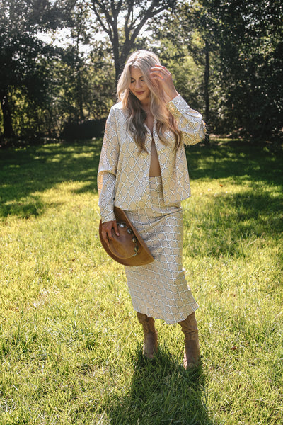 Making Life Easy Satin Skirt
