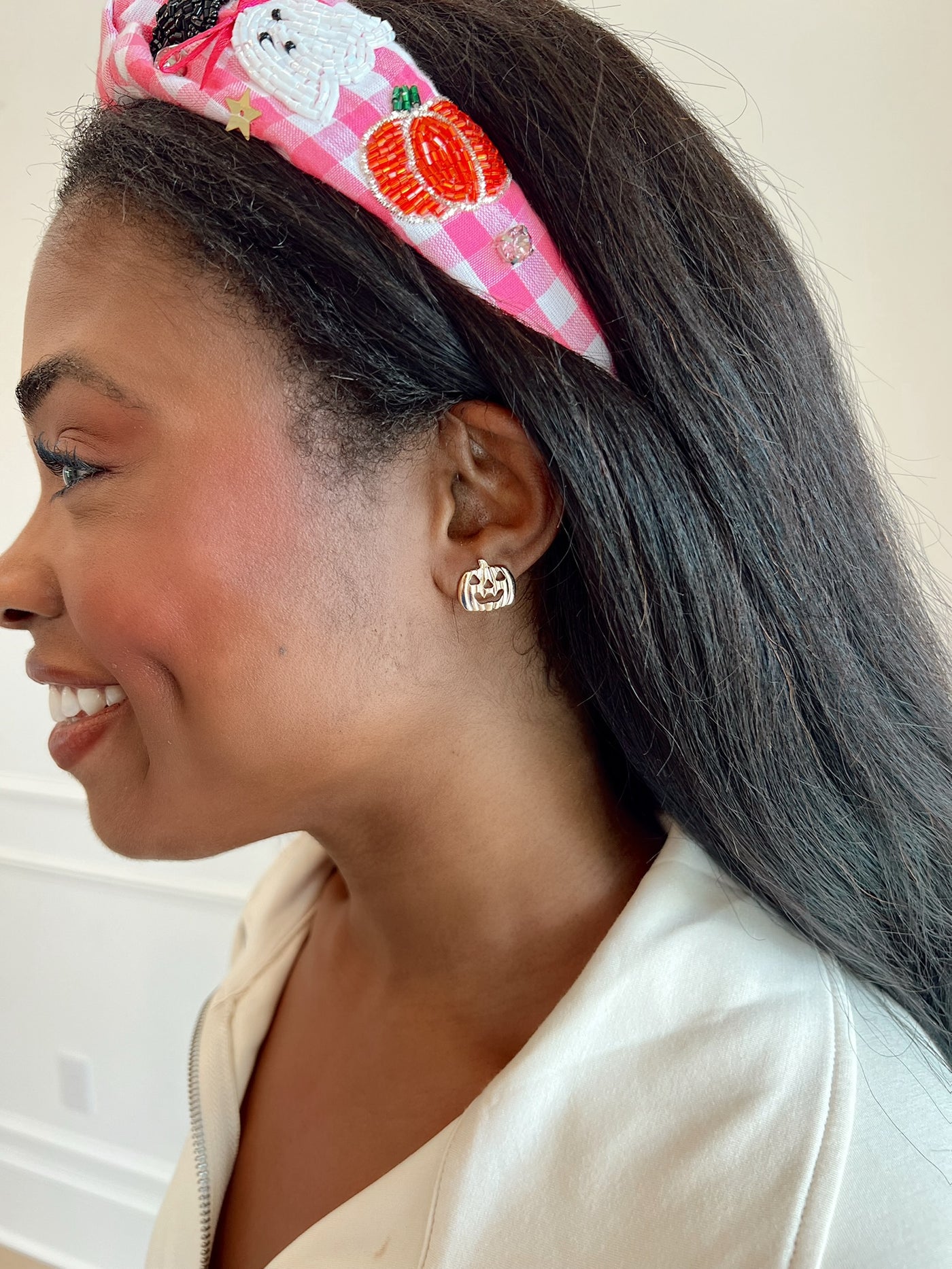 Halloween Gold Stud Earrings