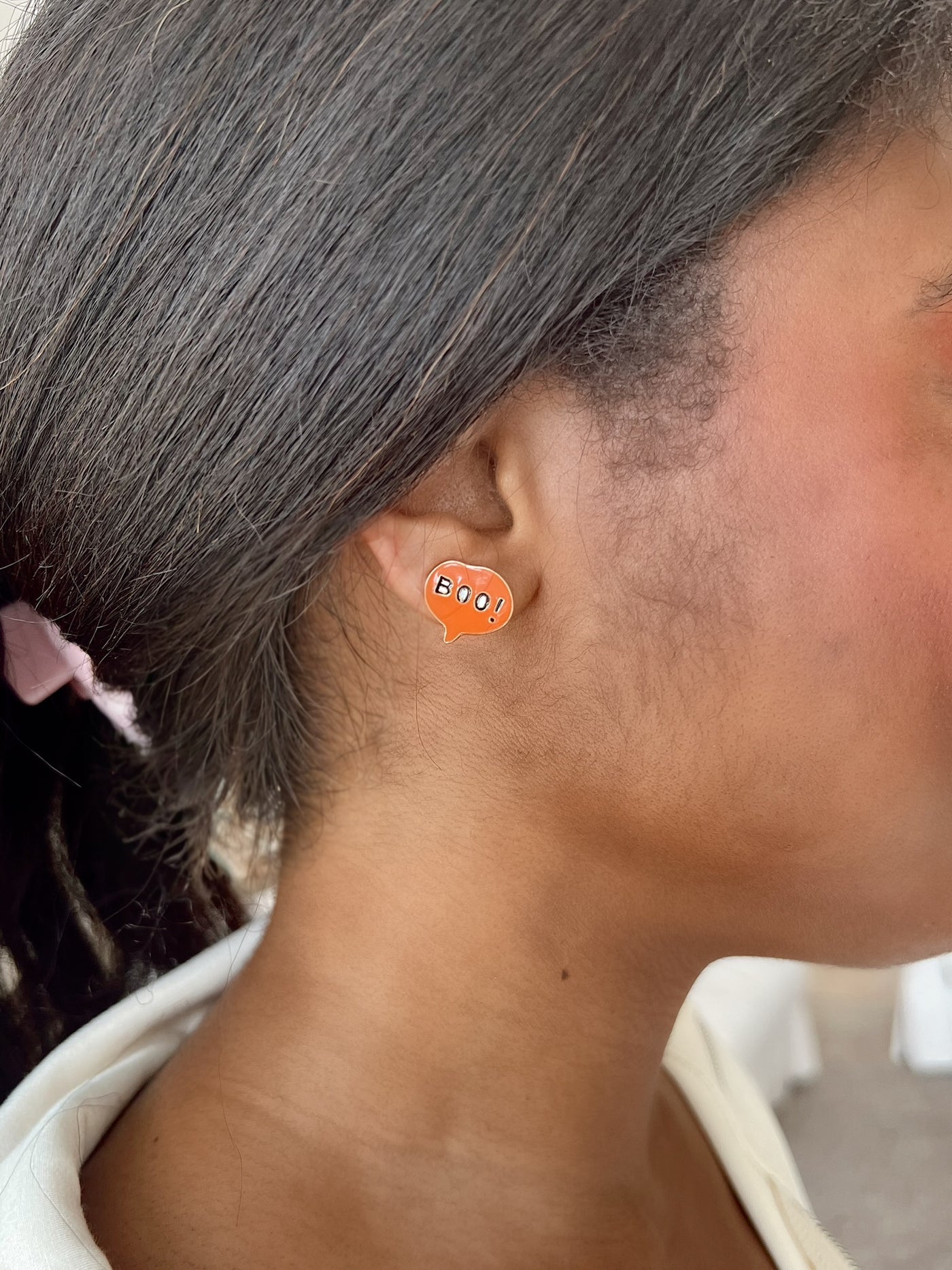 Halloween Gold Stud Earrings