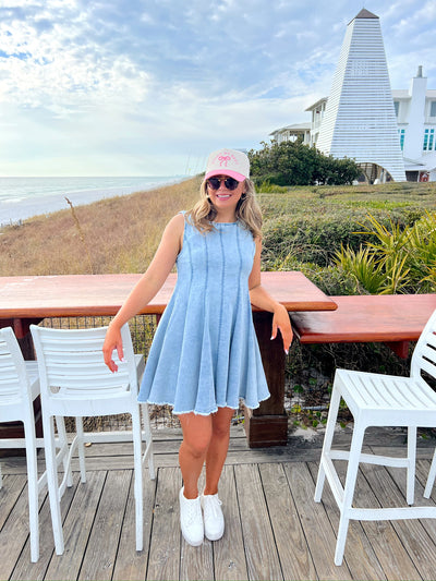 Heard A Rumor Denim Mini Dress