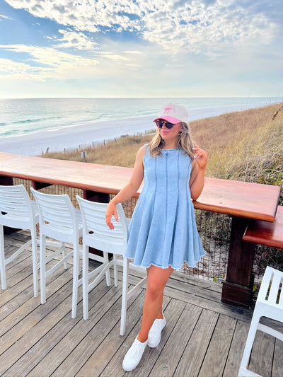 Heard A Rumor Denim Mini Dress