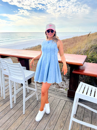 Heard A Rumor Denim Mini Dress