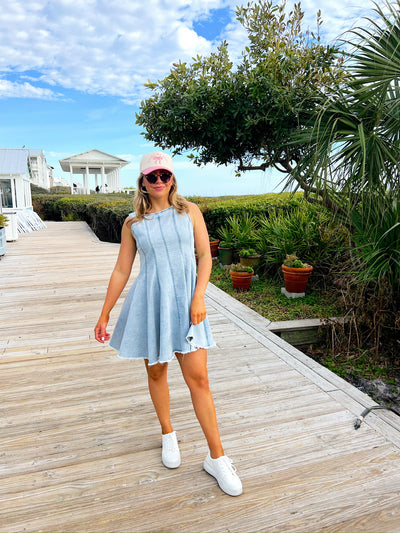 Heard A Rumor Denim Mini Dress