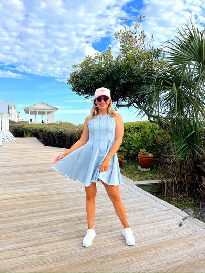 Heard A Rumor Denim Mini Dress