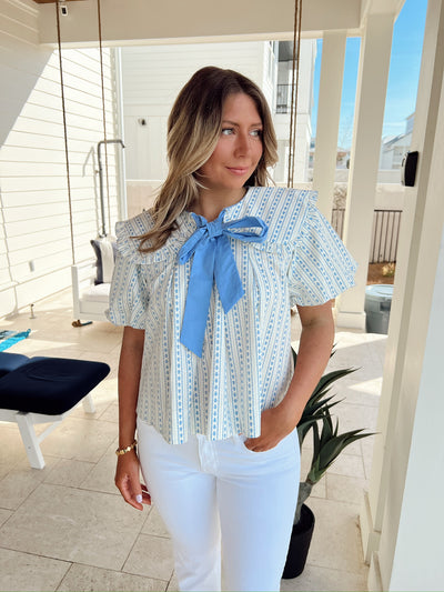 Ready, Set , Bloom Floral Top