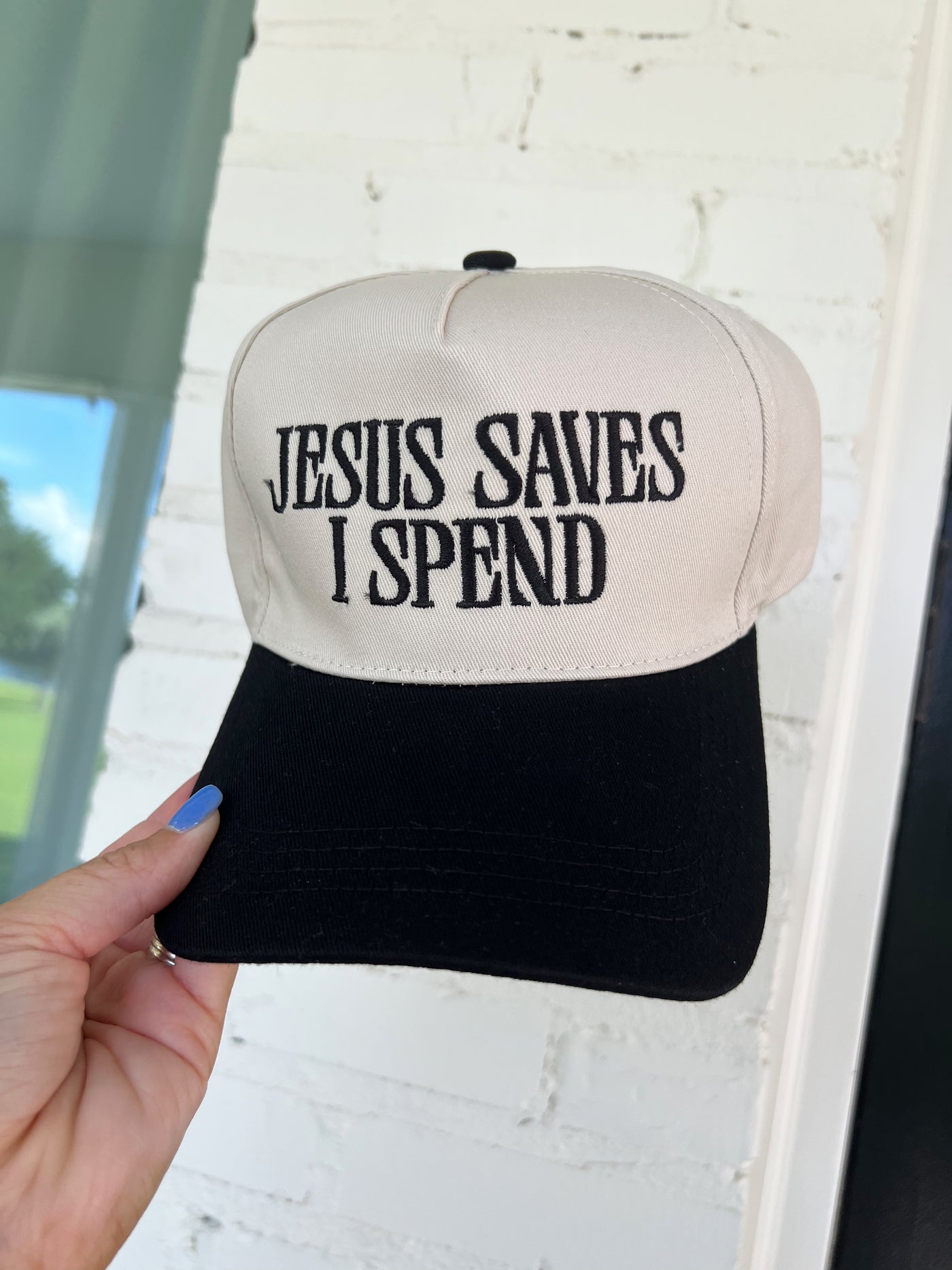 Jesus Saves I Spend Trucker Hat
