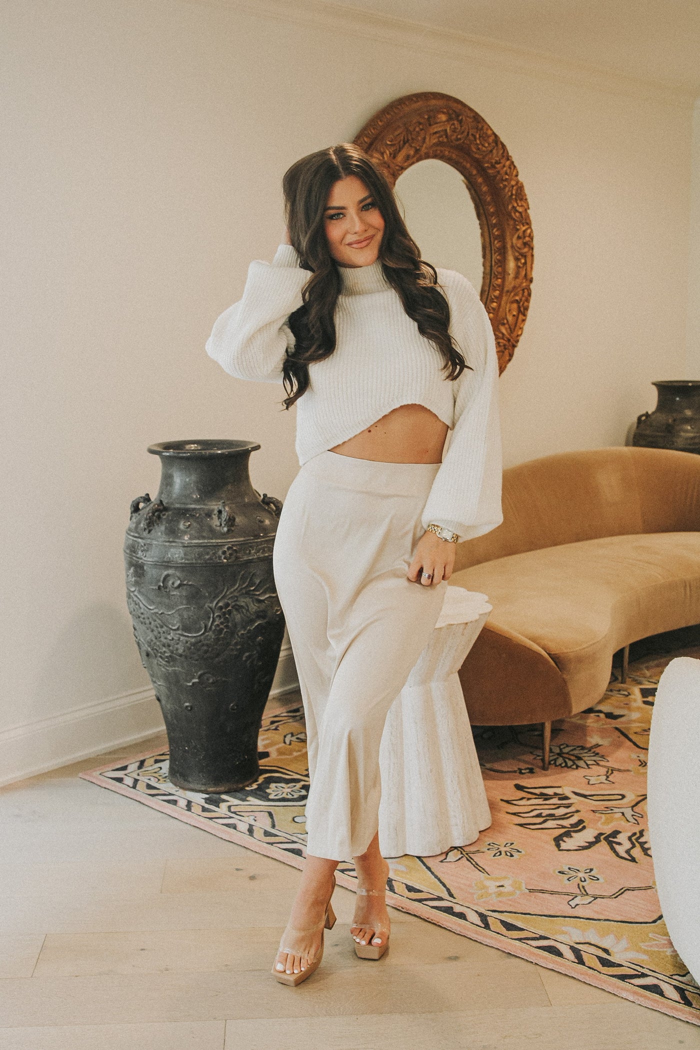 Sweeter Than Time Satin Skirt