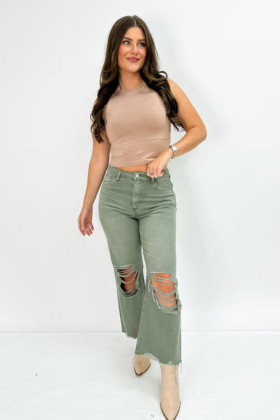 Live For The Moment Crop Jeans
