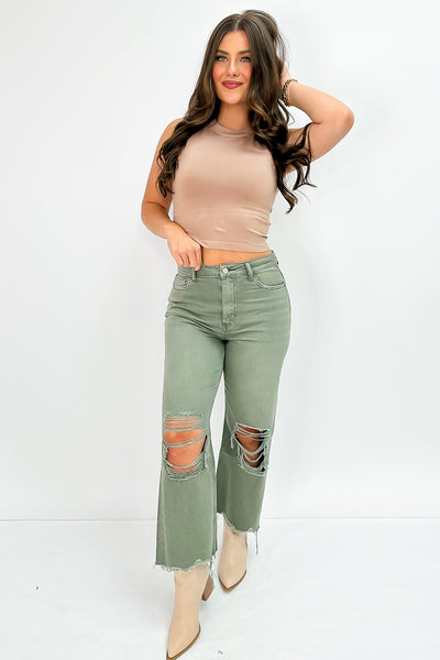 Live For The Moment Crop Jeans