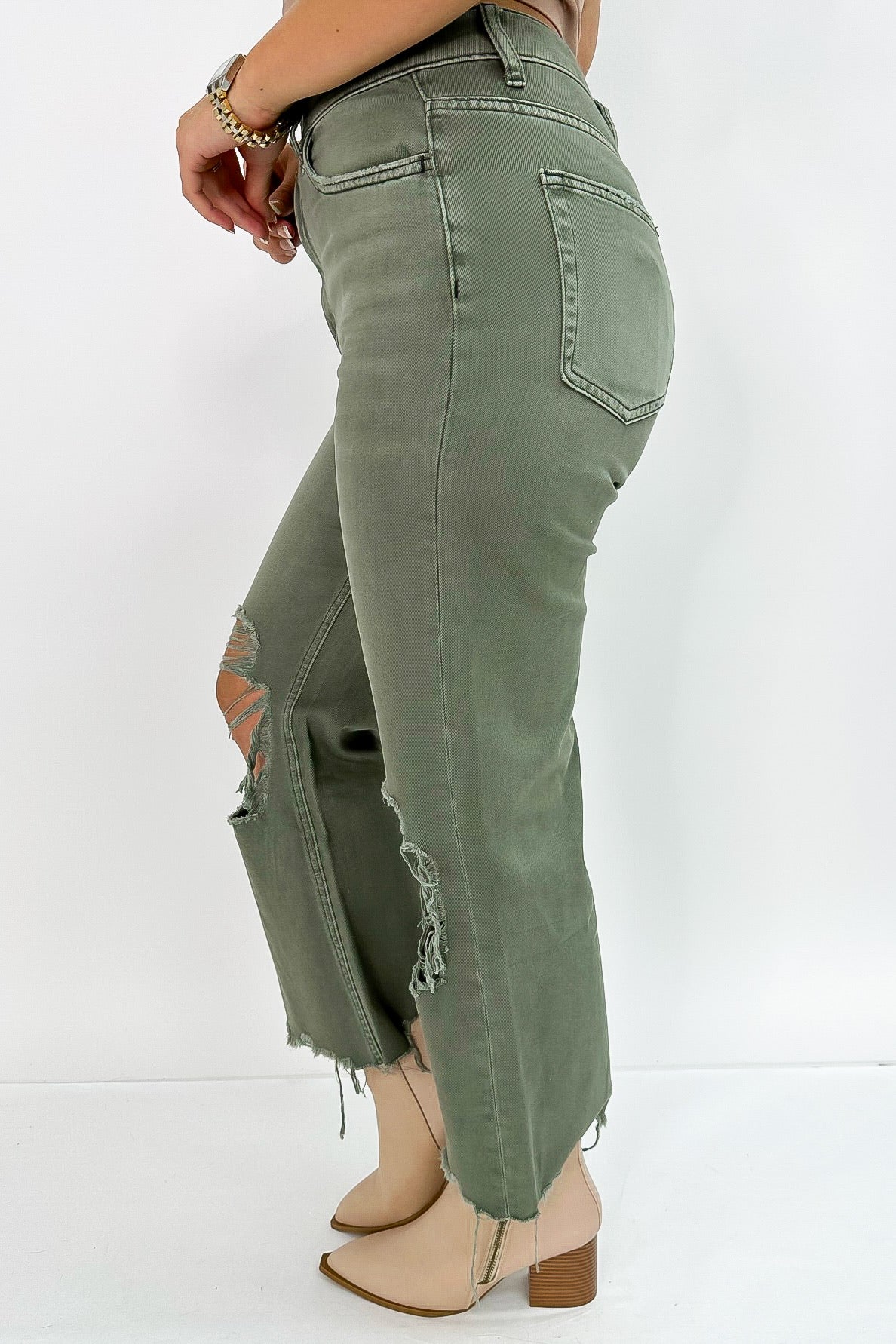 Live For The Moment Crop Jeans