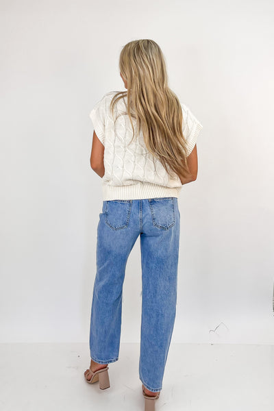RESTOCK: Happiest On The Coast Sleeveless Sweater