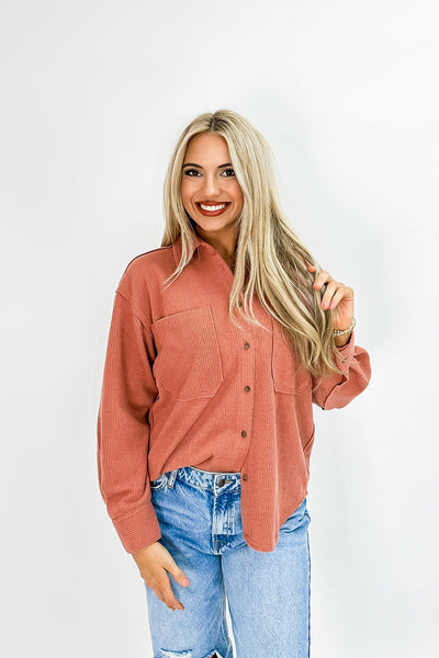 Cold Weather Crowd Corduroy Top