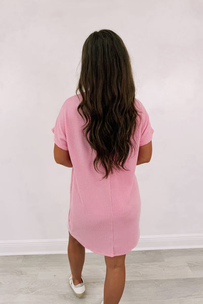 Dreamed Of You Ribbed T-Shirt Dress