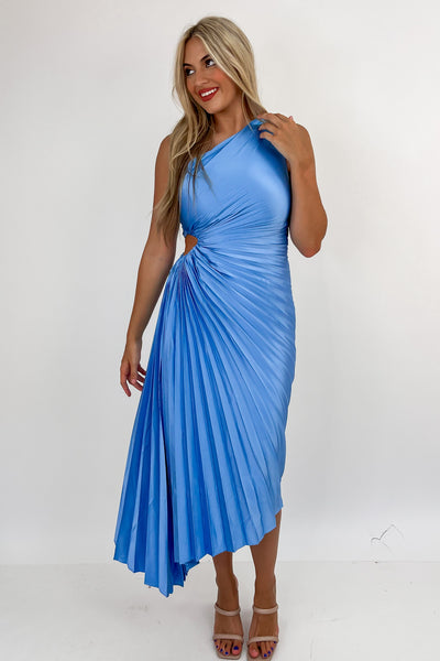 Romantic Ways Pleated Maxi Dress