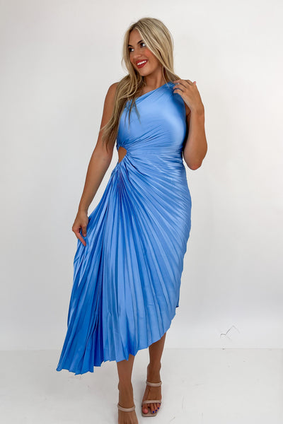 Romantic Ways Pleated Maxi Dress