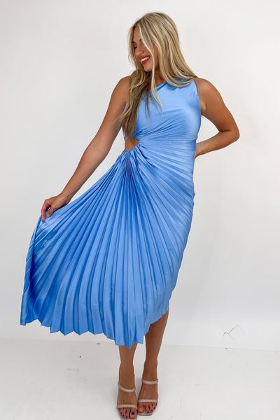 Romantic Ways Pleated Maxi Dress