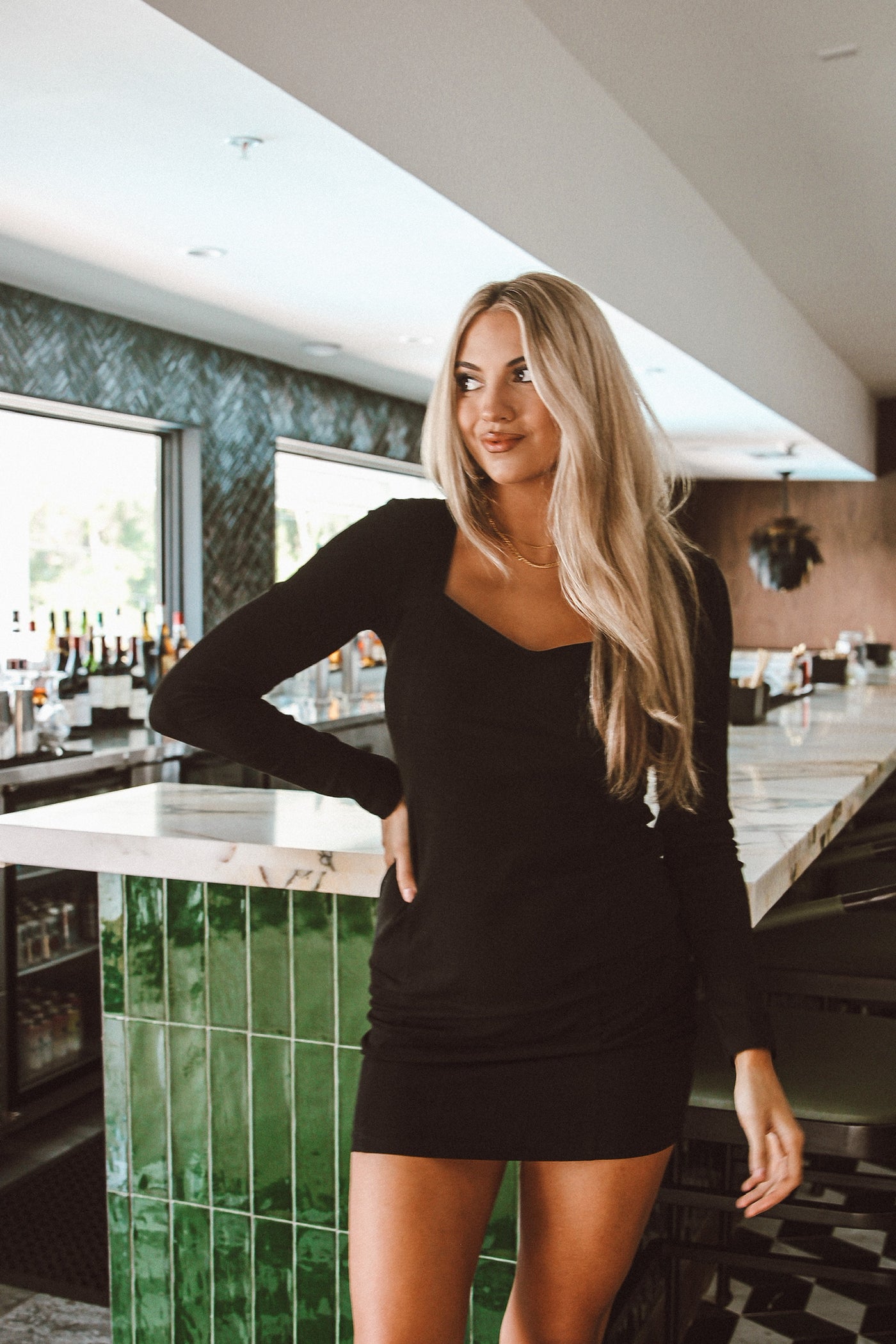 Props To You Ribbed Bodycon Dress