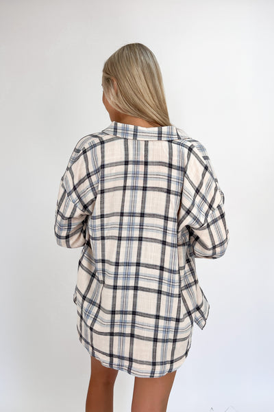 Searching For Comfort Boyfriend Flannel Shirt